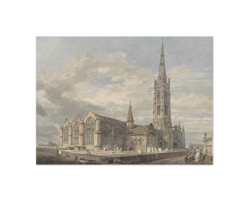 Joseph Mallord William Turner - North East View of Grantham Church, Lincolnshire - Compact / Full Bleed / No Frame