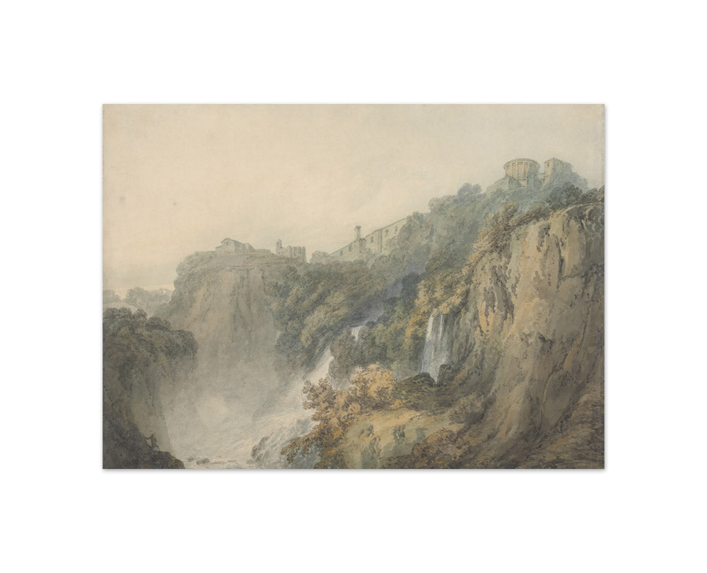 Joseph Mallord William Turner - Tivoli with the Temple of the Sybil and the Cascades - Compact / Full Bleed / No Frame