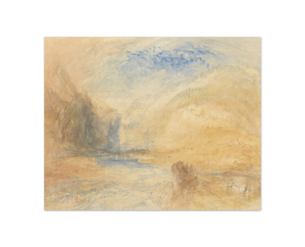 Joseph Mallord William Turner - Mountain Landscape with Lake - Compact / Full Bleed / No Frame