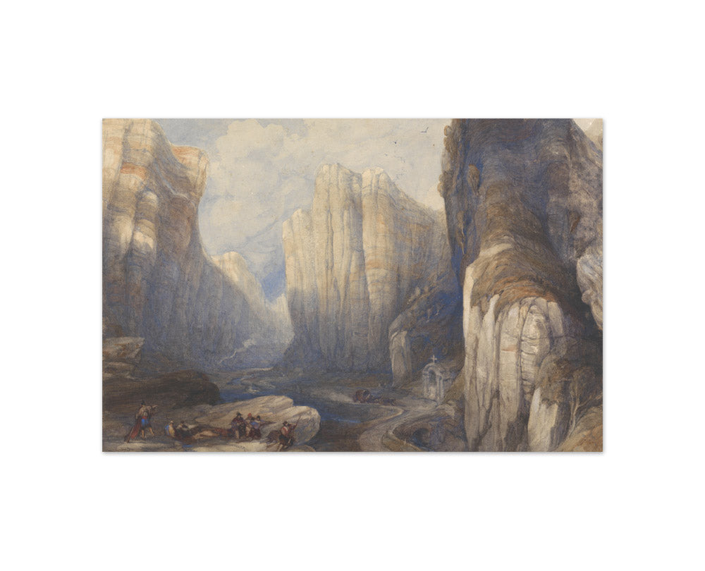 David Roberts - The Pass of Pancorbo, The Pyrenees - Compact / Full Bleed / No Frame