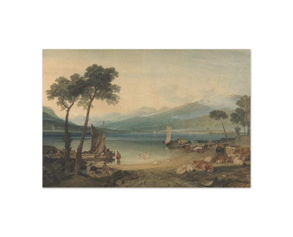 Joseph Mallord William Turner - Lake Geneva and Mount Blanc - Compact / Full Bleed / No Frame