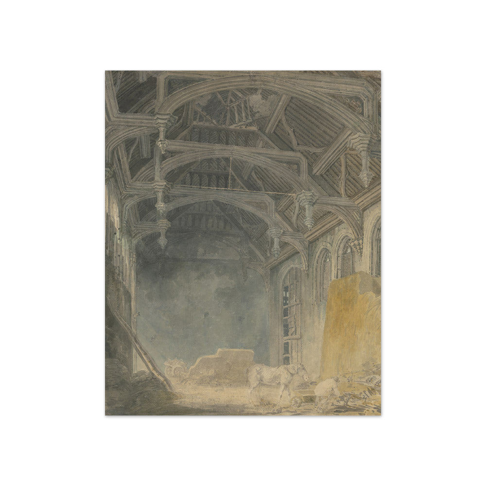 Joseph Mallord William Turner - Interior of St. John's Palace, Eltham - Compact / Full Bleed / No Frame