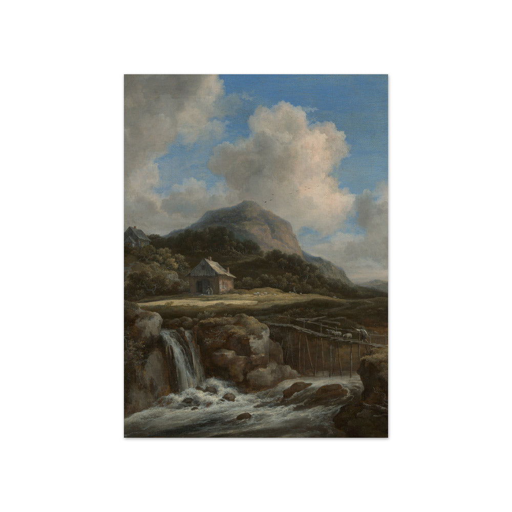 Jacob van Ruisdael - Mountain Torrent - Compact / Full Bleed / No Frame