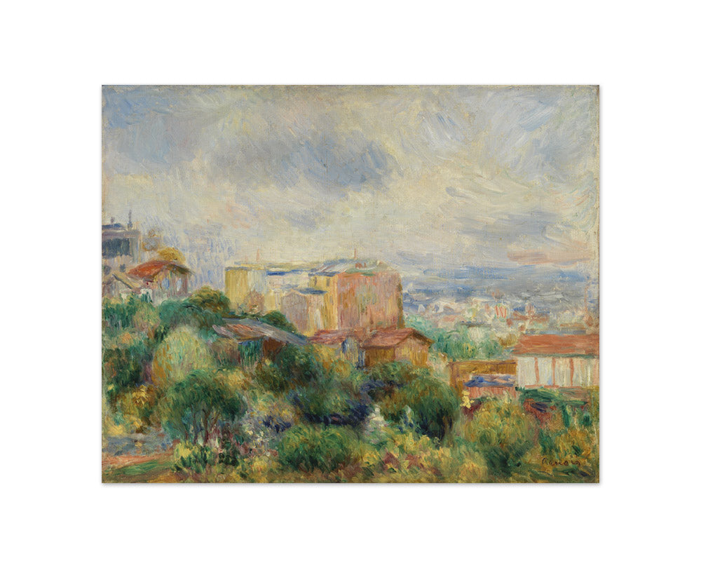 Auguste Renoir - View From Montmartre - Compact / Full Bleed / No Frame