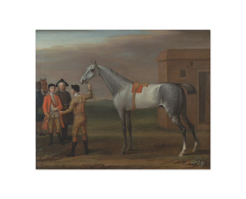 John Wootton - Lamprey, with His Owner Sir William Morgan, at Newmarket - Compact / Full Bleed / No Frame