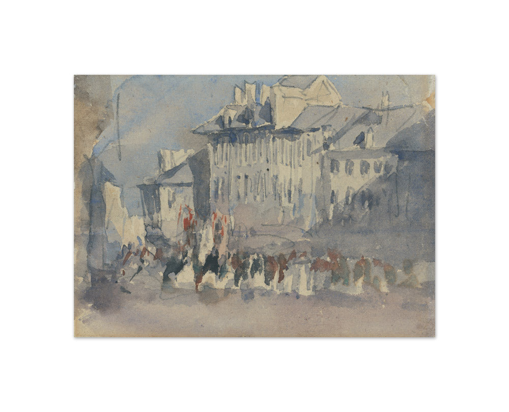 David Cox the Elder - A Religious Procession - Compact / Full Bleed / No Frame