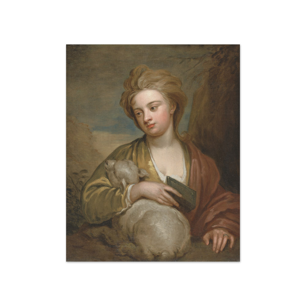 Sir Godfrey Kneller - Portrait of a Woman as St. Agnes, Traditionally Identified as Catherine Voss - Compact / Full Bleed / No Frame
