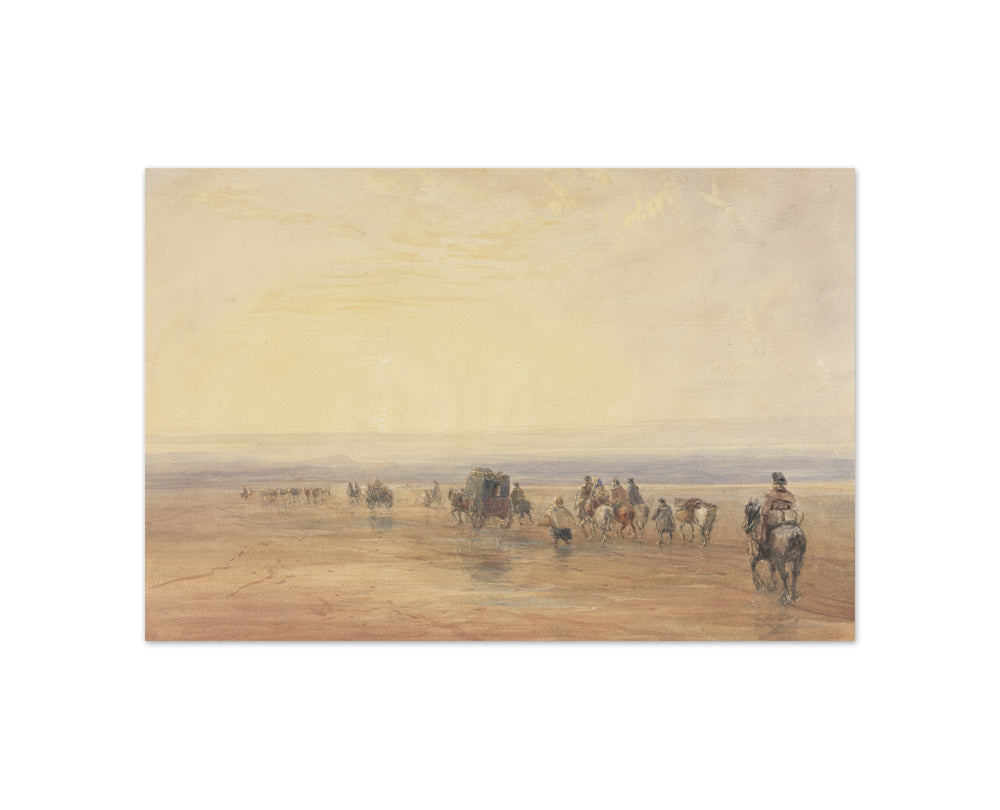 David Cox the Elder - Crossing Lancaster Sands - Compact / Full Bleed / No Frame