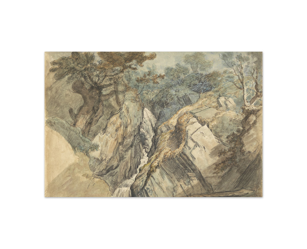 James Ward - Waterfall, North Wales - Compact / Full Bleed / No Frame