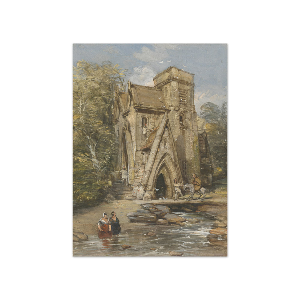 George Cattermole - A Monastery Mill - Compact / Full Bleed / No Frame
