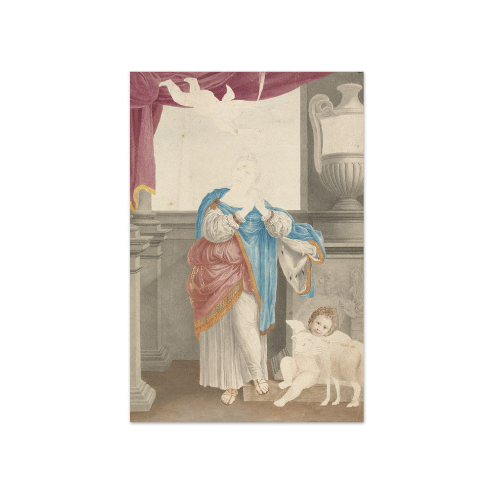 Domenichino - St. Agnes (after Domenichino) - Compact / Full Bleed / No Frame