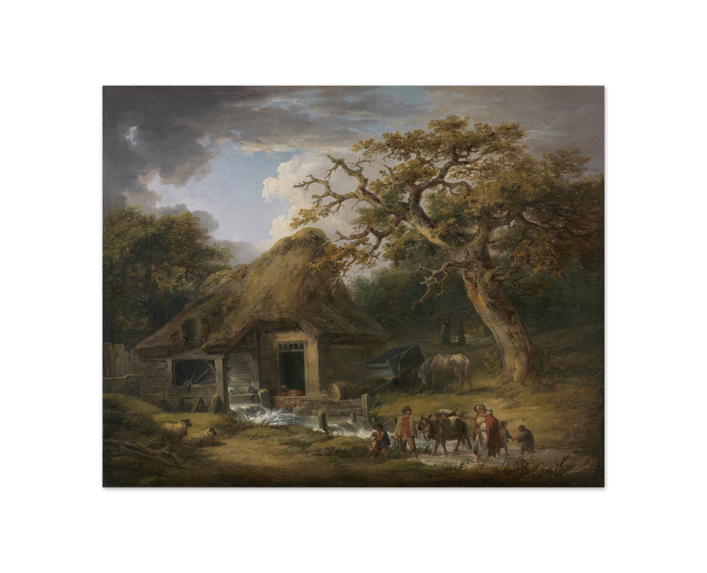 George Morland - The Old Water Mill - Compact / Full Bleed / No Frame