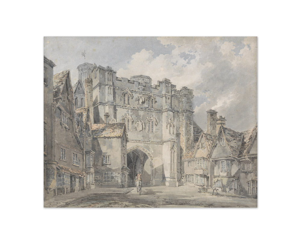 Joseph Mallord William Turner - Christ Church Gate, Canterbury - Compact / Full Bleed / No Frame
