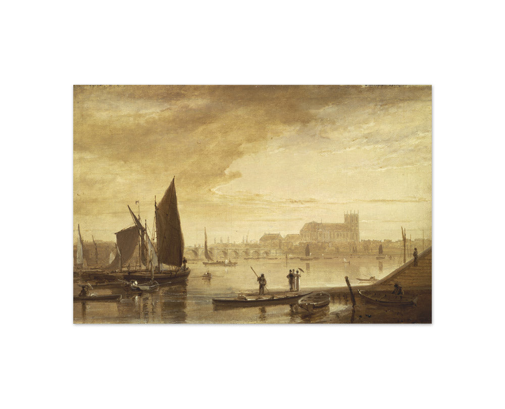 William Daniell - Westminster Bridge and Abbey - Compact / Full Bleed / No Frame
