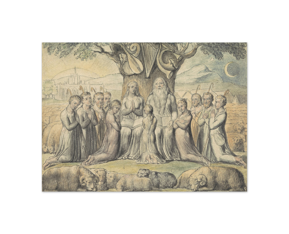 William Blake - Job and His Family - Compact / Full Bleed / No Frame