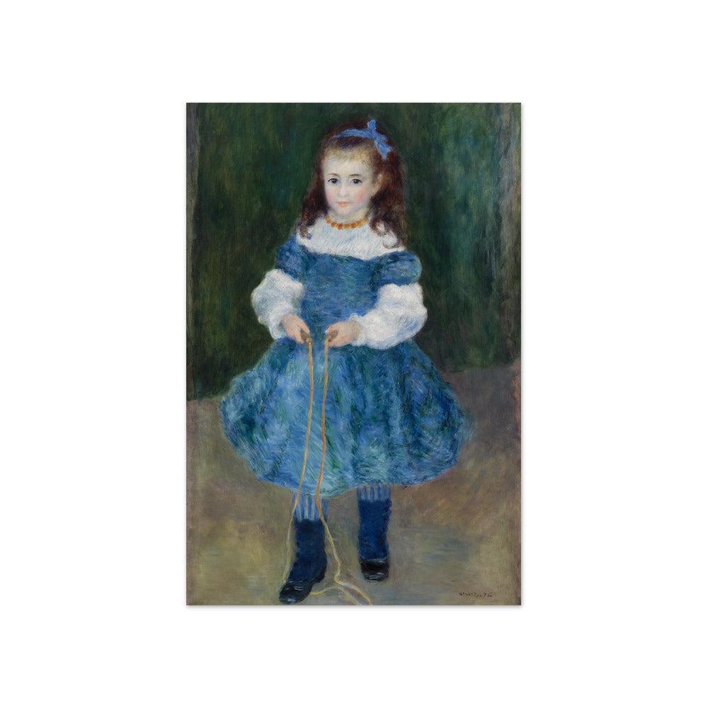 Auguste Renoir - Girl with a Jump Rope (Portrait of Delphine Legrand) - Compact / Full Bleed / No Frame