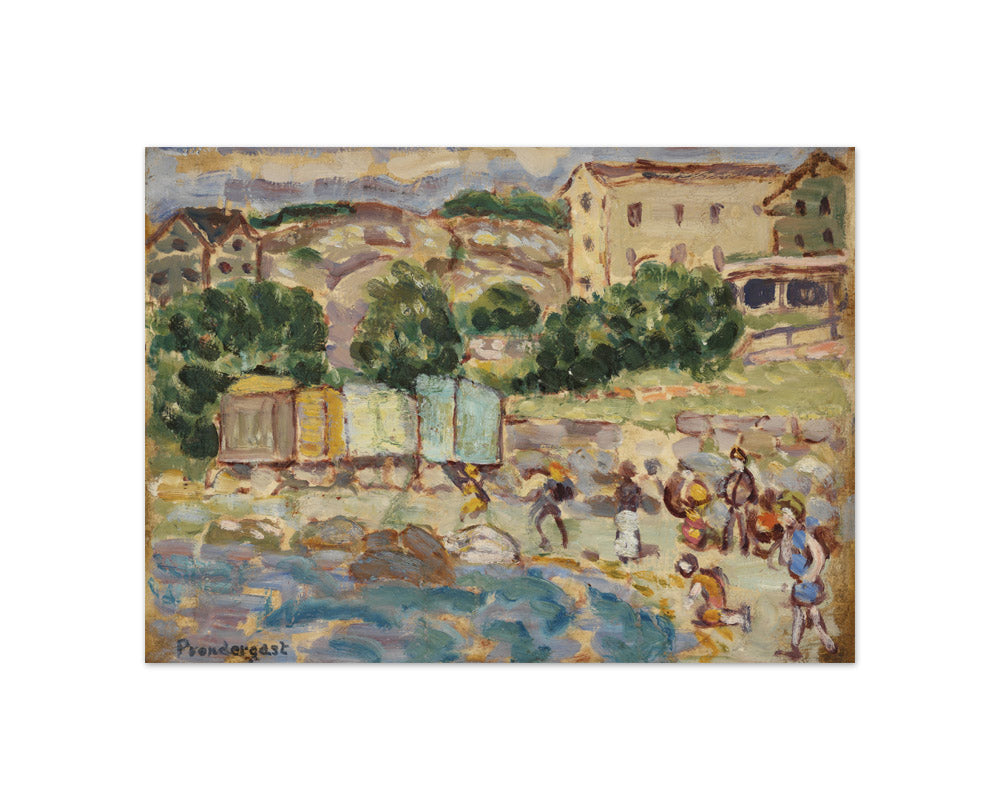 Maurice Brazil Prendergast - Beach and Village - Compact / Full Bleed / No Frame