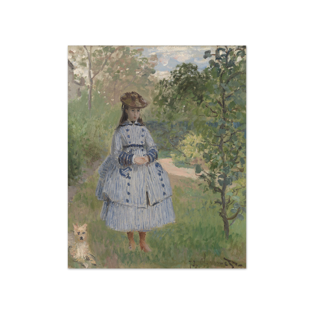 Claude Monet - Girl with Dog - Compact / Full Bleed / No Frame