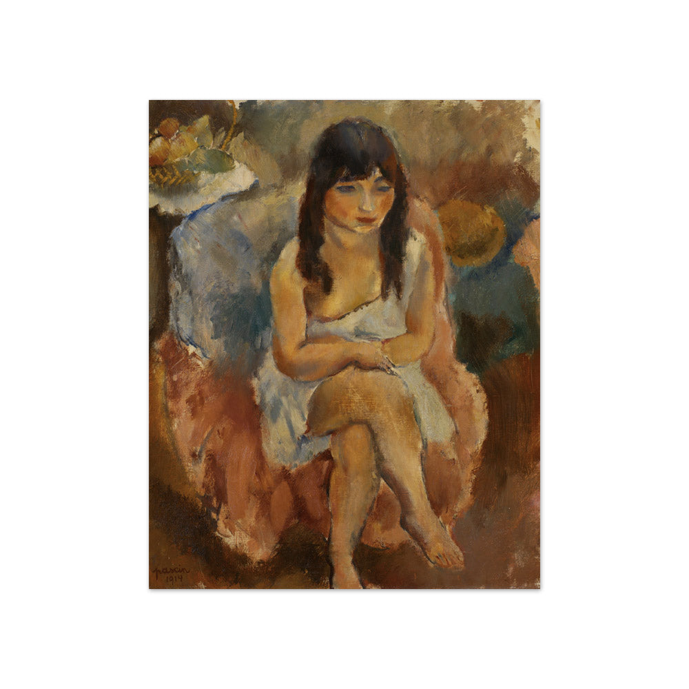 Jules Pascin - Seated Figure - Compact / Full Bleed / No Frame