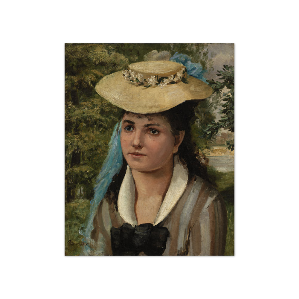 Auguste Renoir - Lise in a Straw Hat - Compact / Full Bleed / No Frame
