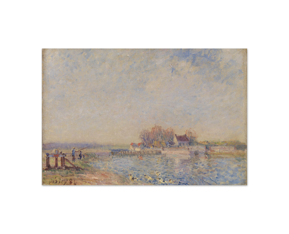 Alfred Sisley - Saint Mammès–Loing Canal - Compact / Full Bleed / No Frame