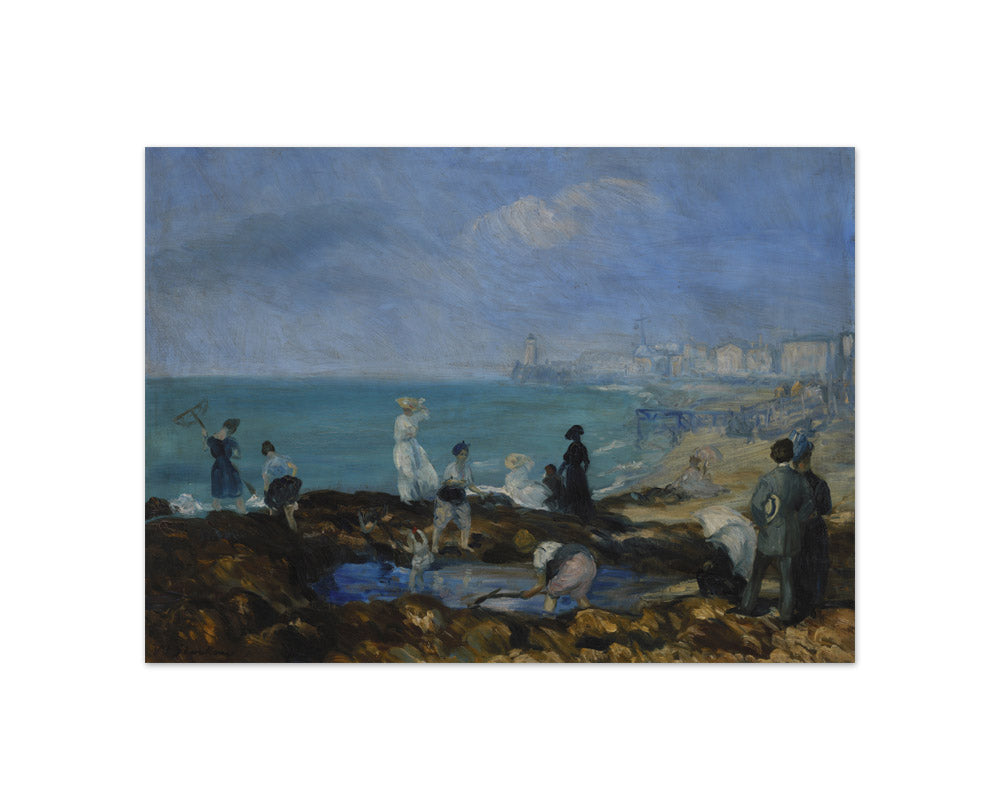 William James Glackens - Beach at Dieppe - Compact / Full Bleed / No Frame