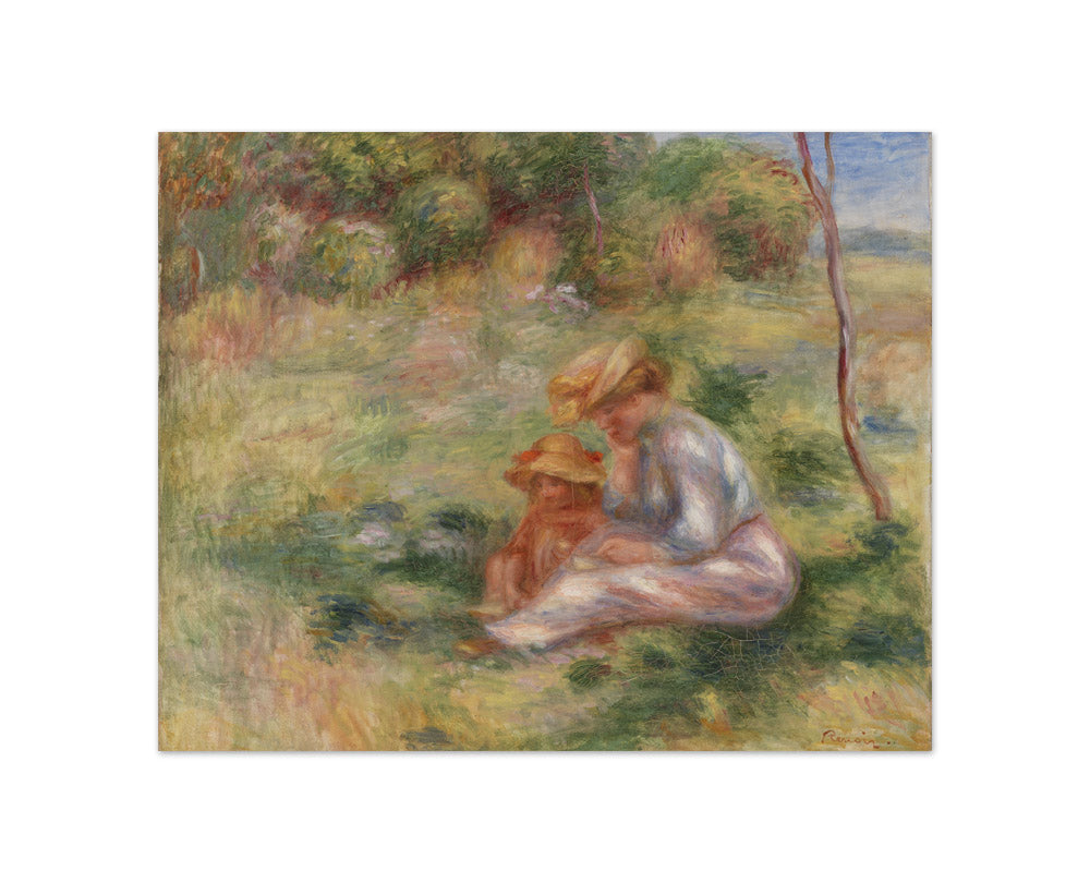 Auguste Renoir - Woman and Child in the Grass - Compact / Full Bleed / No Frame
