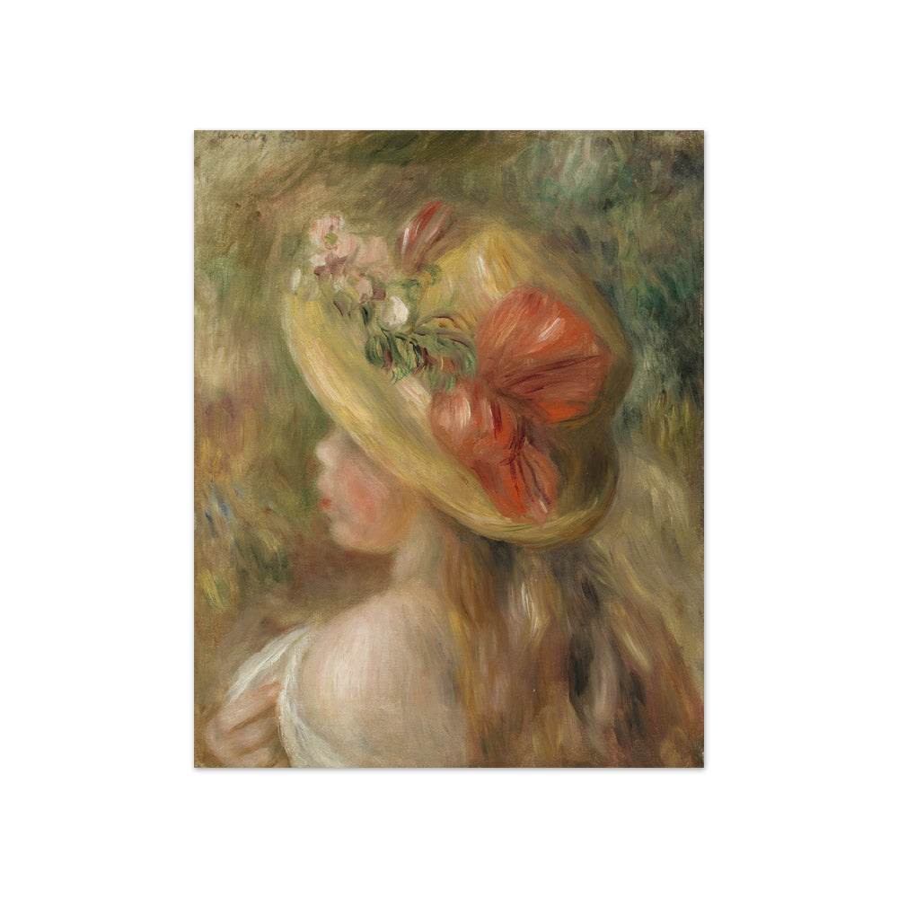 Auguste Renoir - Young Girl with Hat - Compact / Full Bleed / No Frame