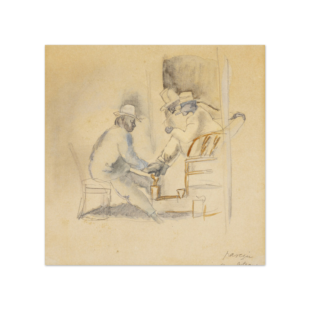 Jules Pascin - Shoeshine - Compact / Full Bleed / No Frame