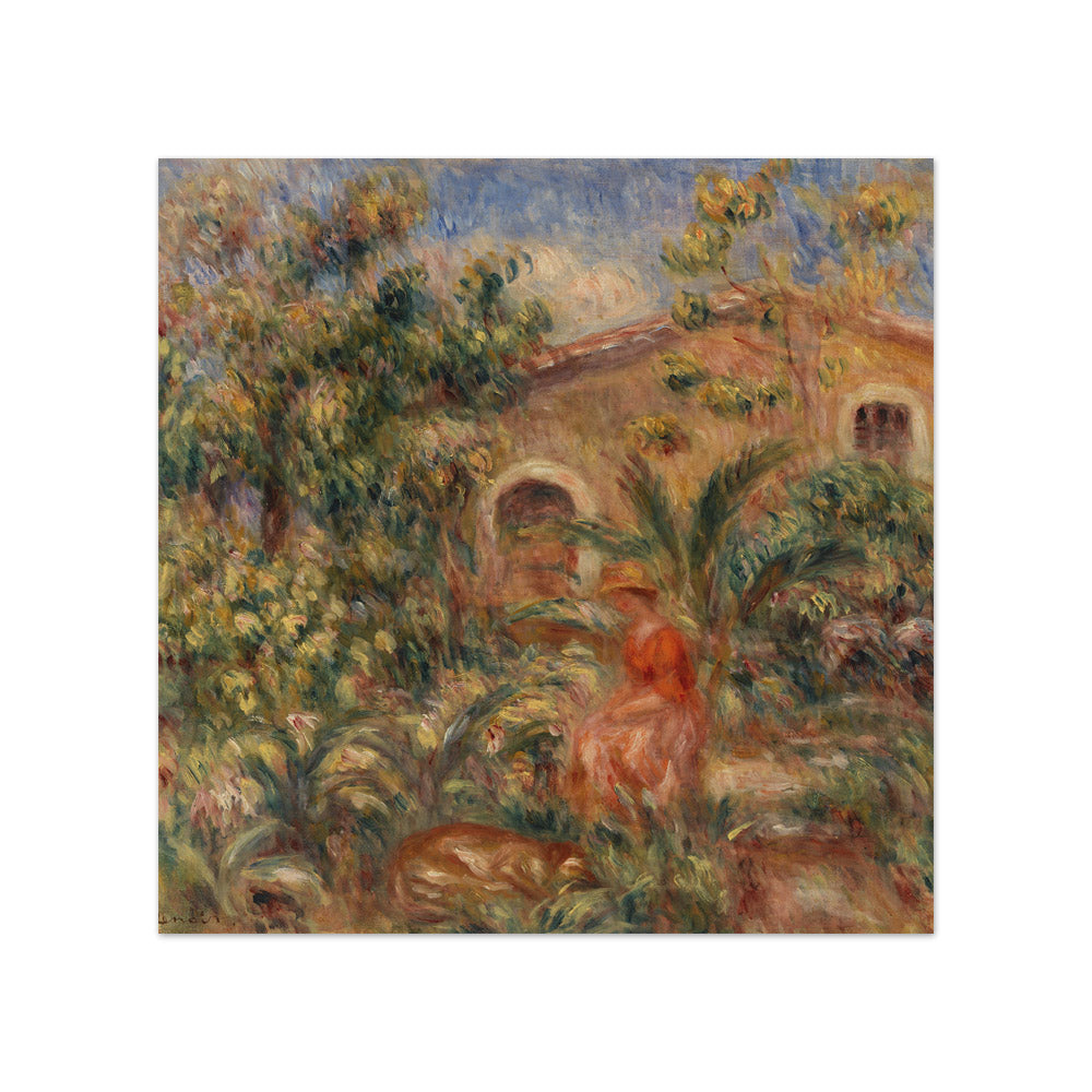 Auguste Renoir - Landscape with Woman and Dog - Compact / Full Bleed / No Frame