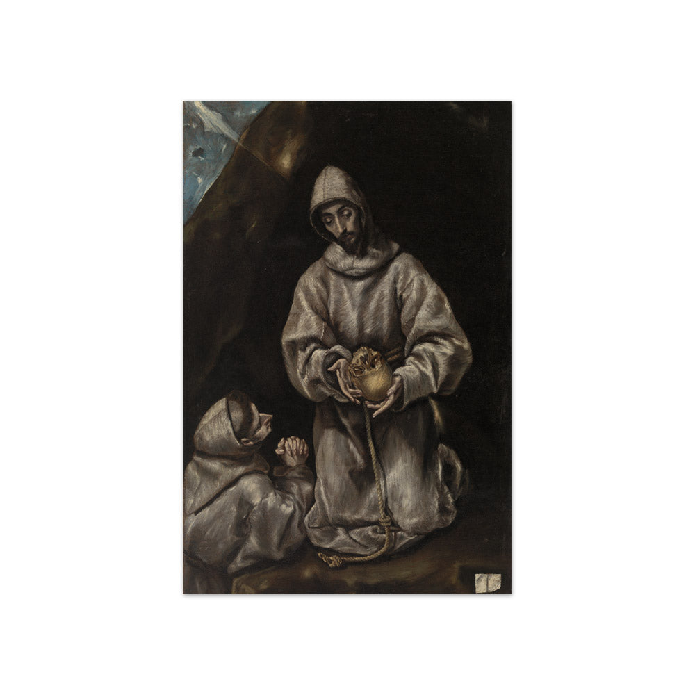 El Greco - Saint Francis and Brother Leo Meditating on Death - Compact / Full Bleed / No Frame