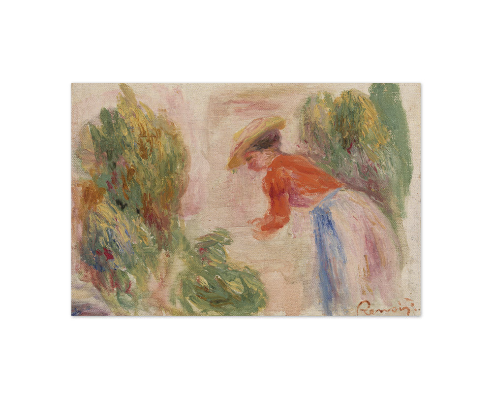 Auguste Renoir - Woman Gathering Flowers - Compact / Full Bleed / No Frame
