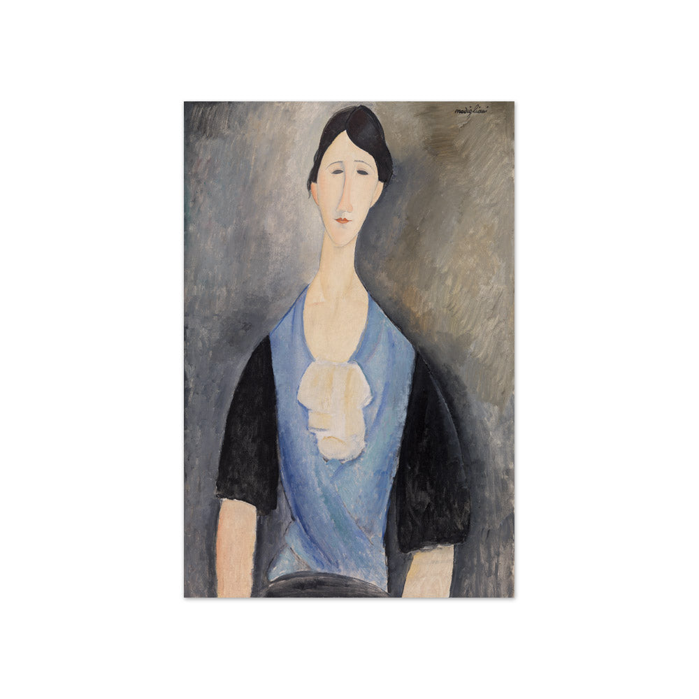 Amedeo Modigliani - Young Woman in Blue - Compact / Full Bleed / No Frame