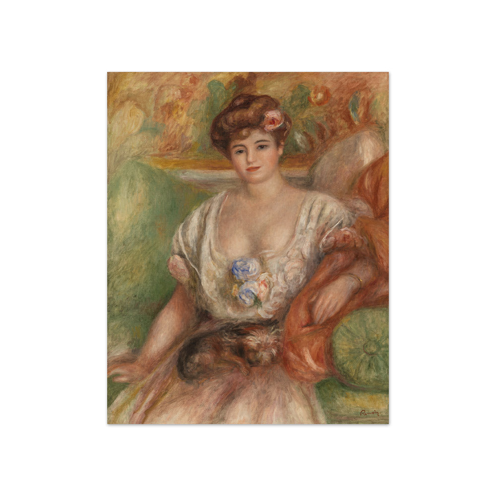 Auguste Renoir - Portrait of Misia Sert (Young Woman with a Griffin) - Compact / Full Bleed / No Frame