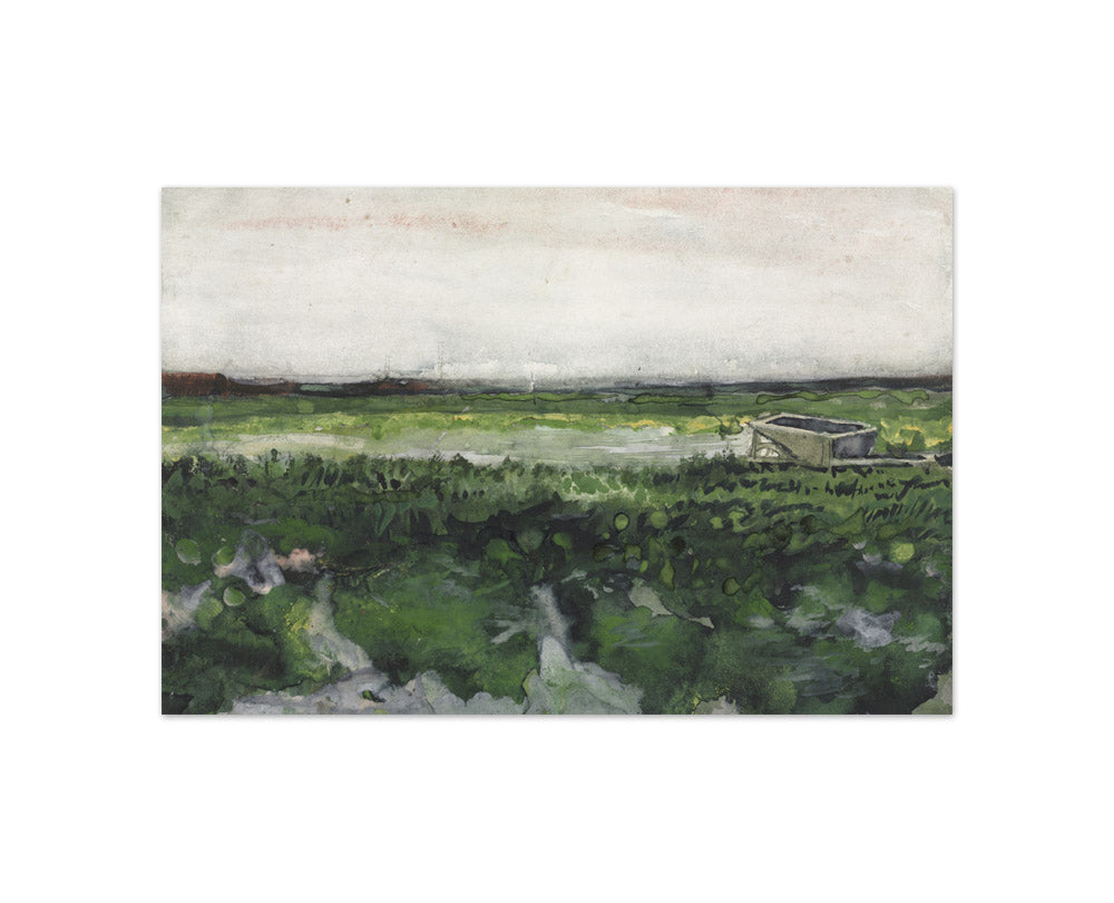 Vincent Van Gogh - Landscape with Wheelbarrow - Compact / Full Bleed / No Frame