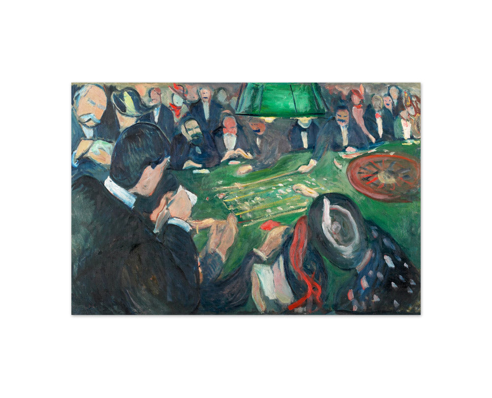 Edvard Munch - At the Roulette Table in Monte Carlo - Compact / Full Bleed / No Frame