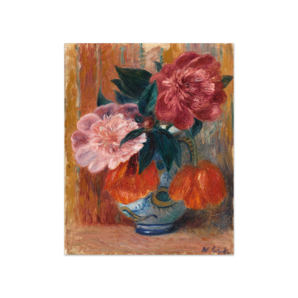 William James Glackens - Tulips and Peonies in Pitcher - Compact / Full Bleed / No Frame