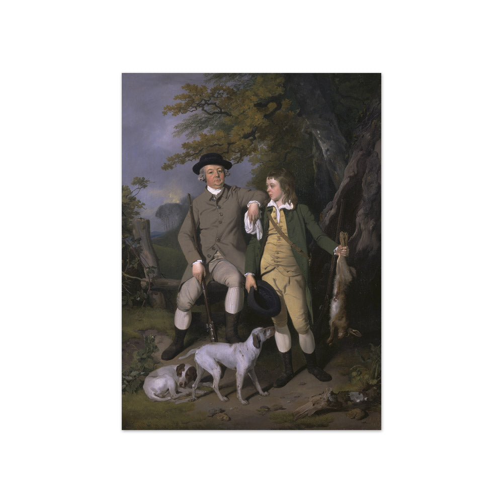 Francis Wheatley - Portrait of a Sportsman with His Son - Compact / Full Bleed / No Frame