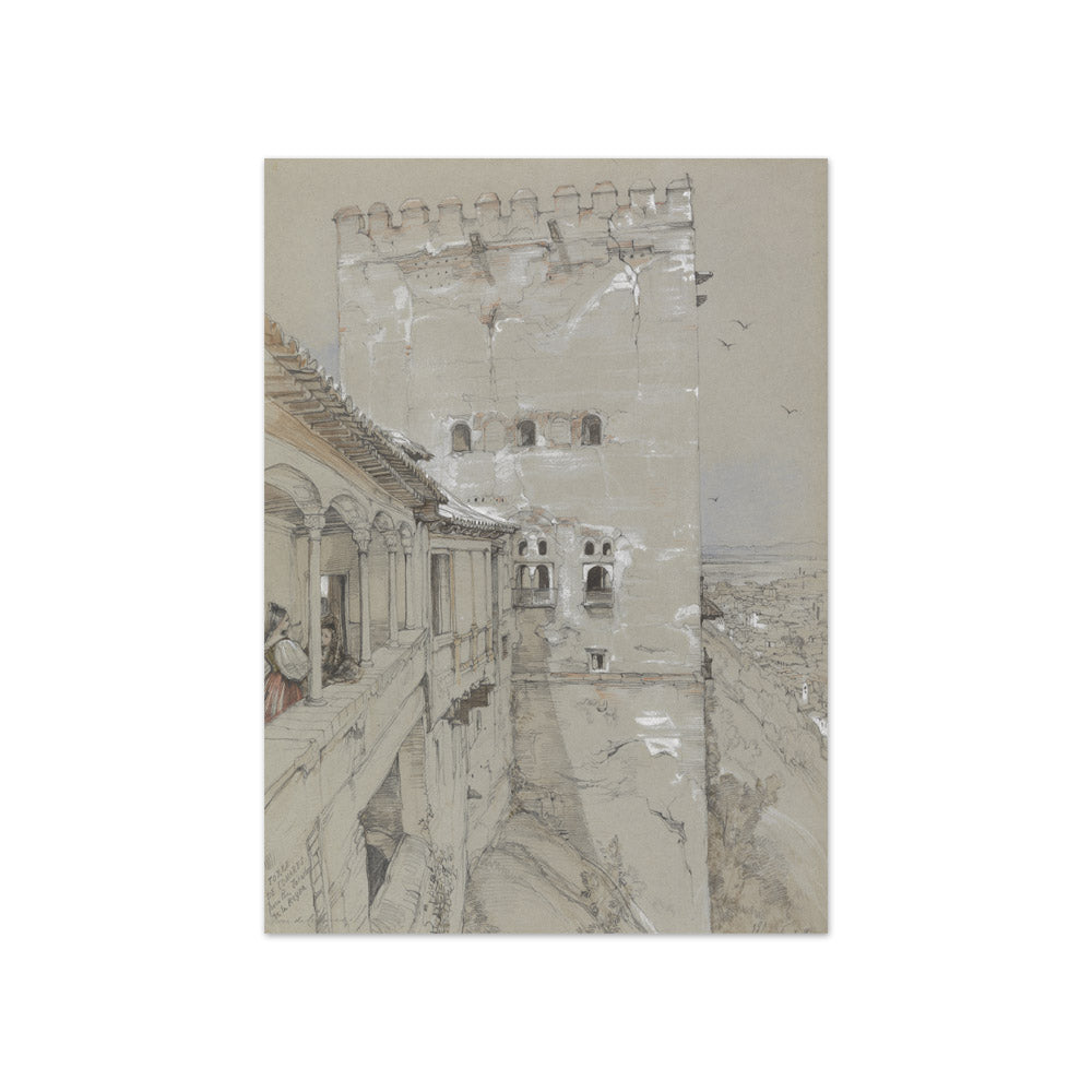 John Frederick Lewis - The Torre de Comares, Alhambra - Compact / Full Bleed / No Frame