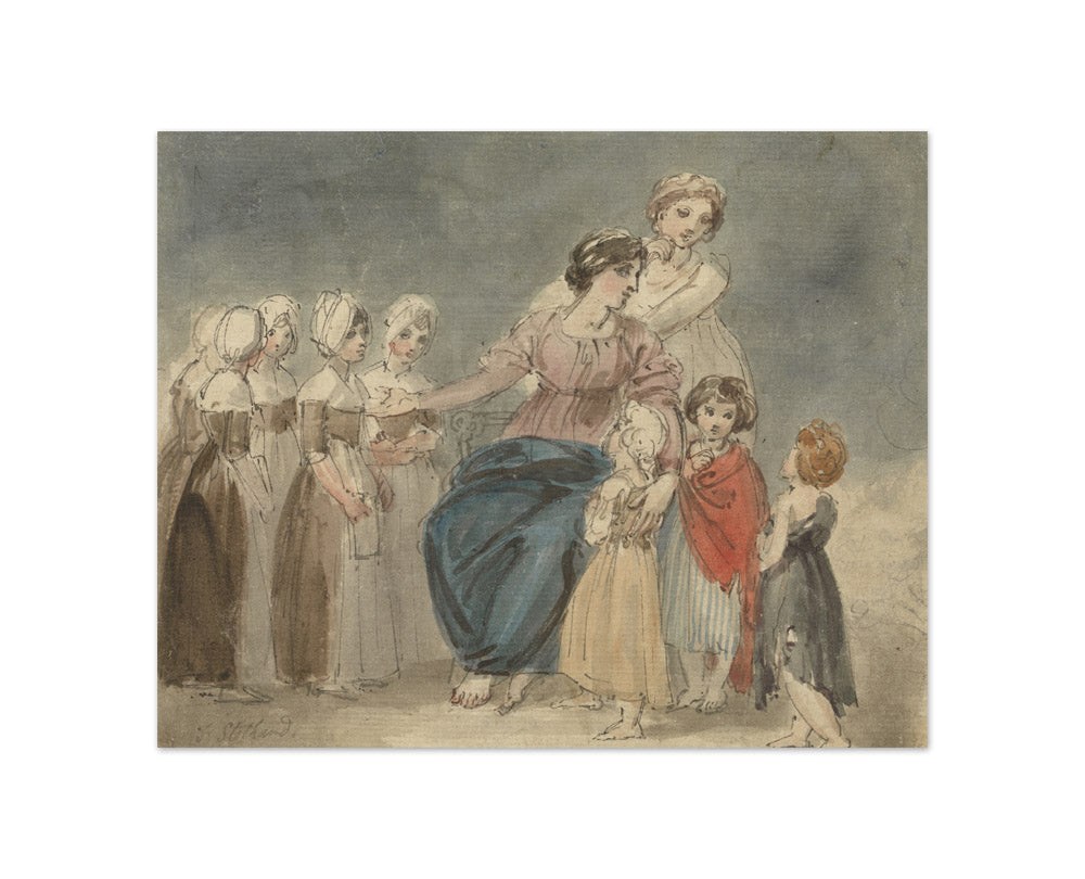 Thomas Stothard - Charity Children and Little Vagabonds - Compact / Full Bleed / No Frame