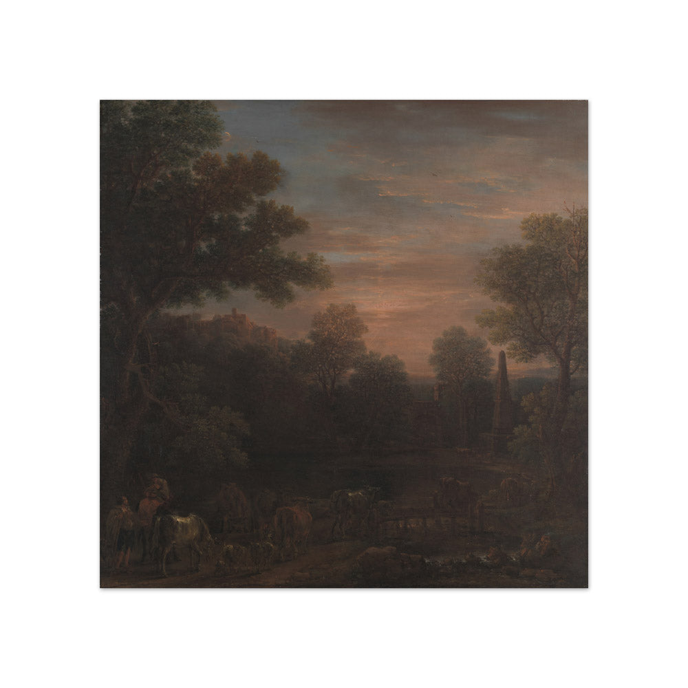 John Wootton - Classical Landscape: Evening - Compact / Full Bleed / No Frame