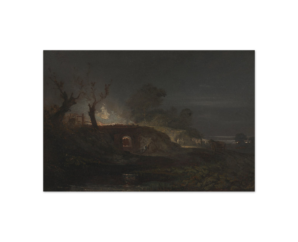 Joseph Mallord William Turner - Limekiln at Coalbrookdale - Compact / Full Bleed / No Frame