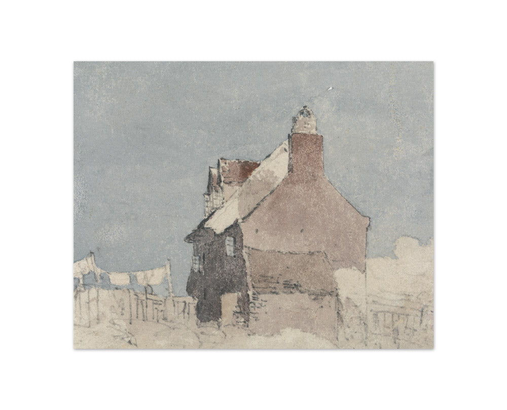 David Cox the Elder - Cottage at Northfleet, Kent - Compact / Full Bleed / No Frame