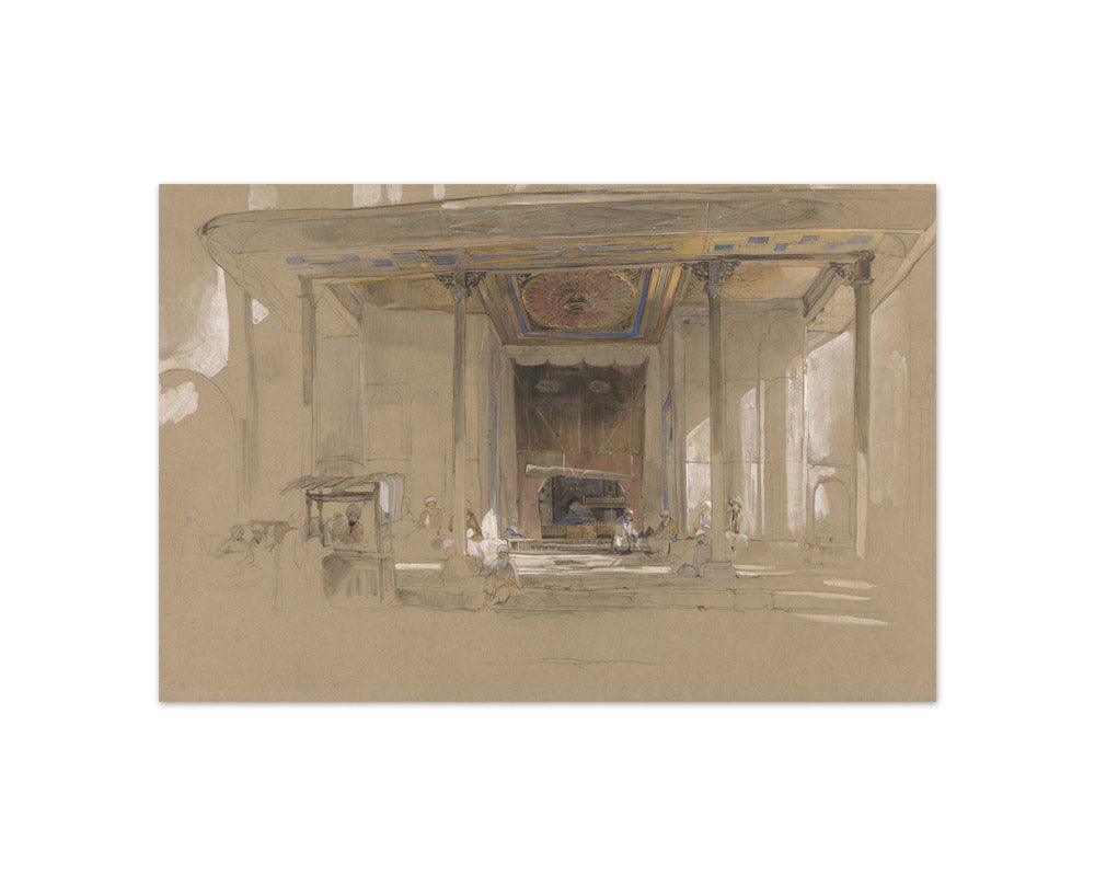 John Frederick Lewis - Main Entrance of Great Mosque, (Ulu Cami) Bursa, Turkey - Compact / Full Bleed / No Frame