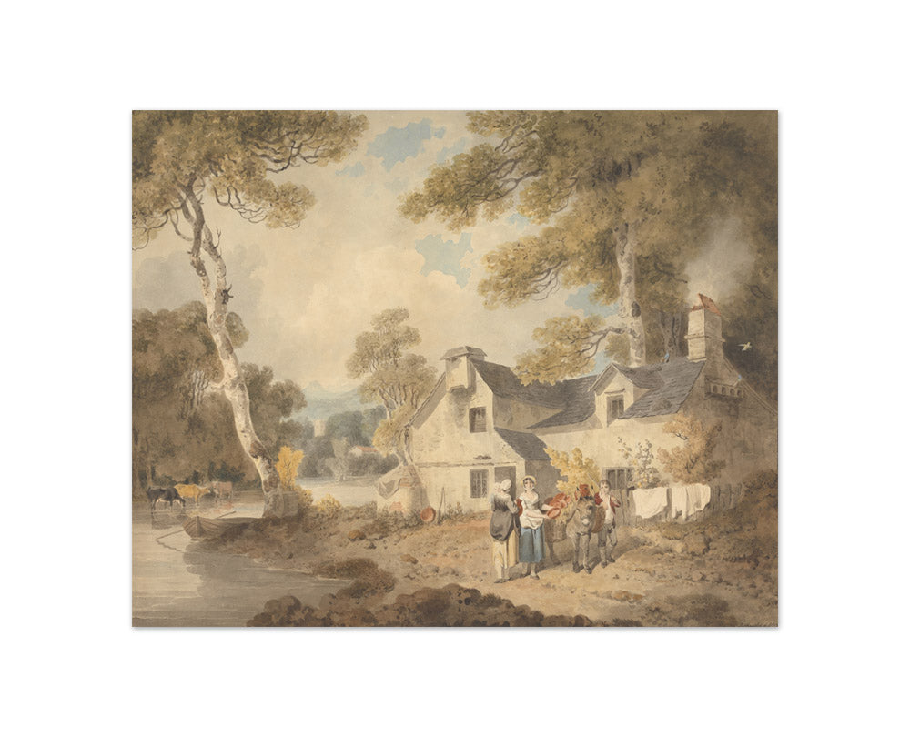 Francis Wheatley - Traveling Potter Outside a Cottage - Compact / Full Bleed / No Frame