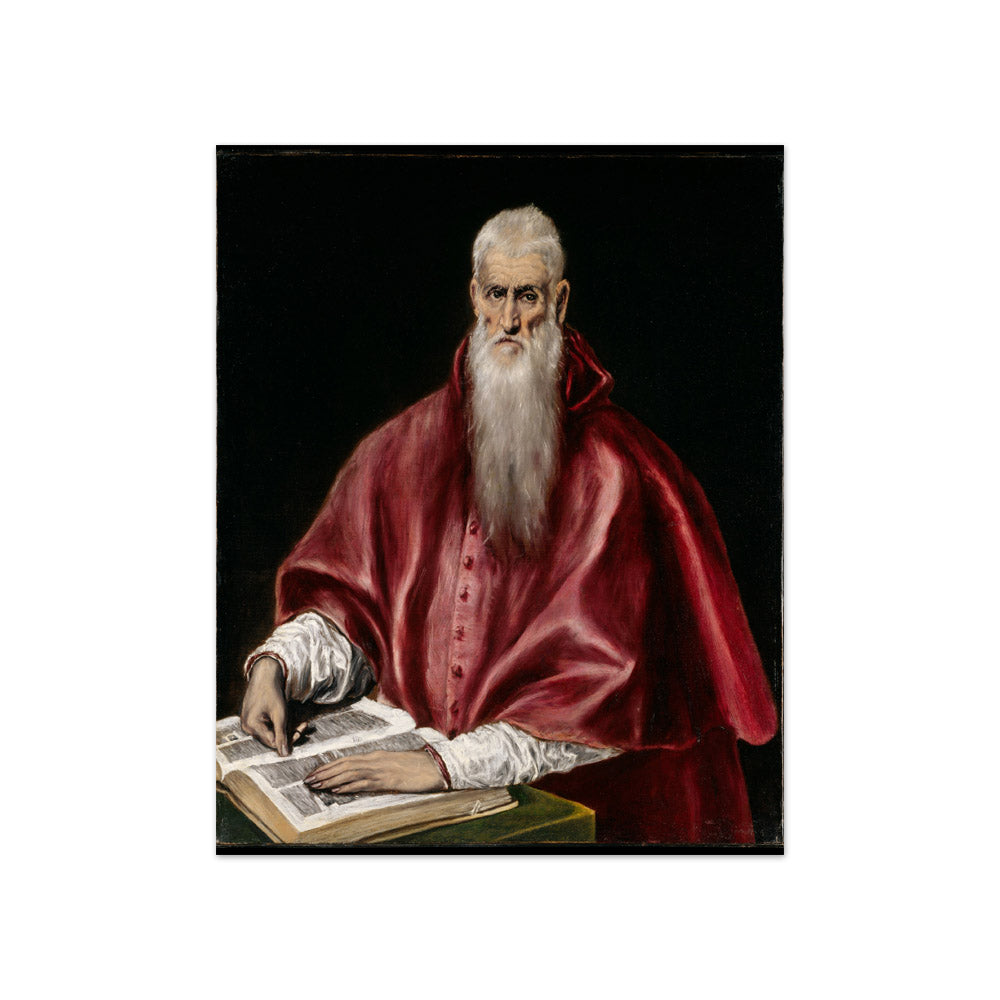 El Greco - Saint Jerome as Scholar - Compact / Full Bleed / No Frame