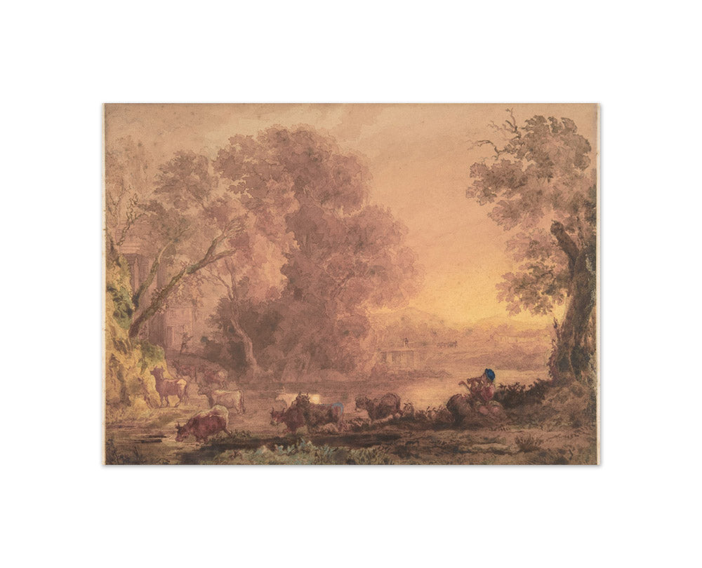 George Barret - Arcadian Landscape - Compact / Full Bleed / No Frame