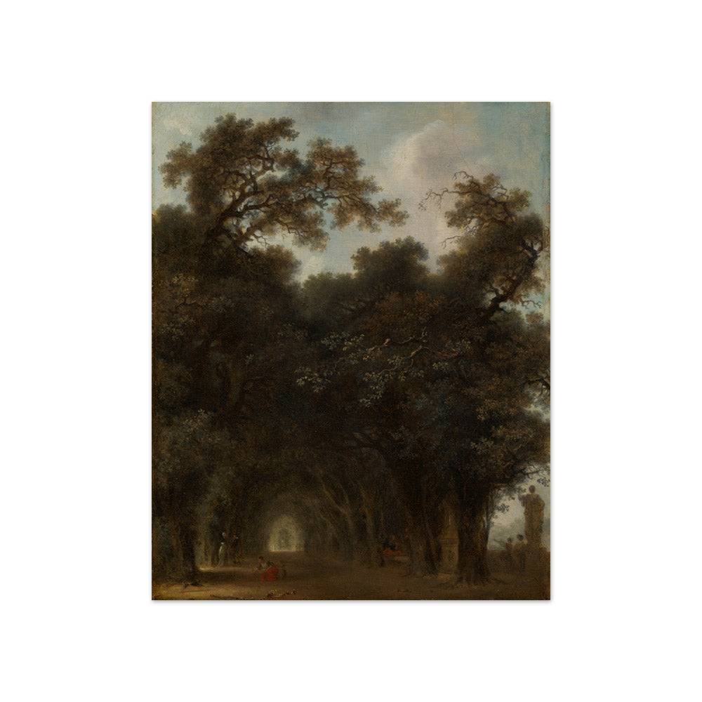 Jean-Honoré Fragonard - A Shaded Avenue - Compact / Full Bleed / No Frame