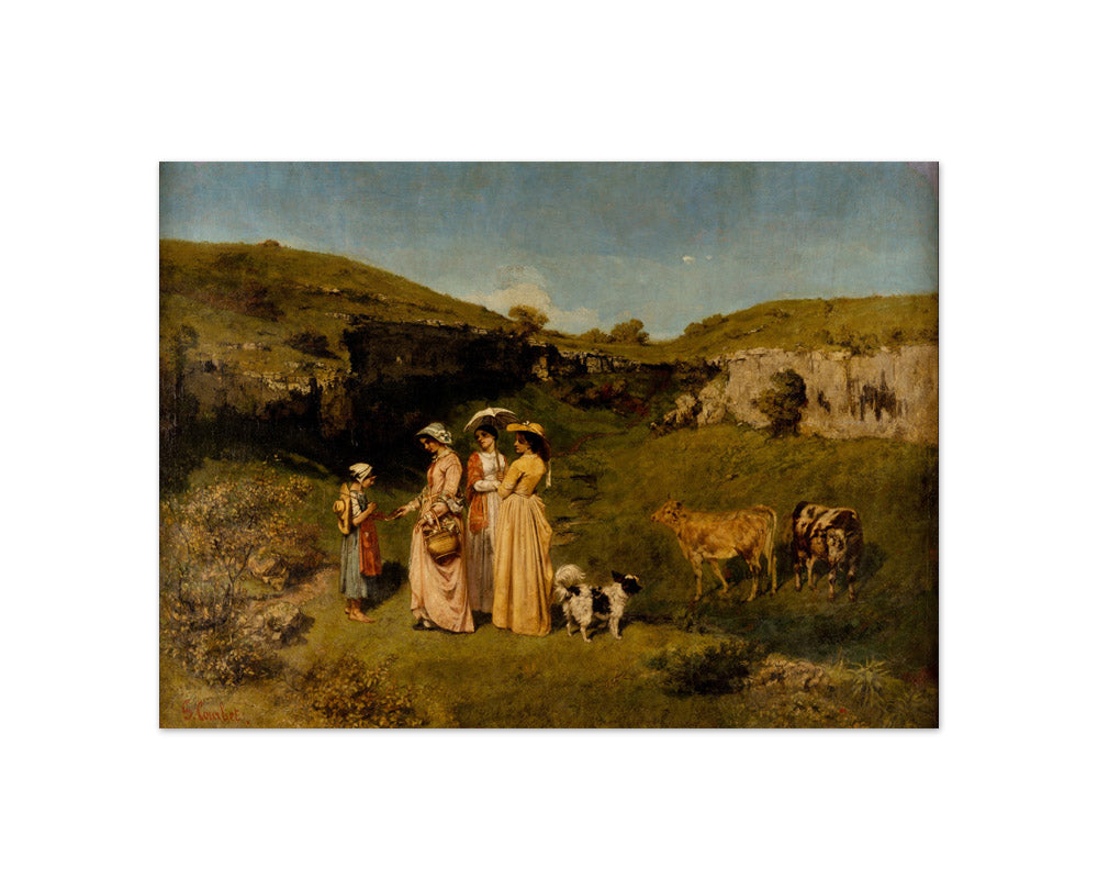 Gustave Courbet - Young Ladies of the Village - Compact / Full Bleed / No Frame