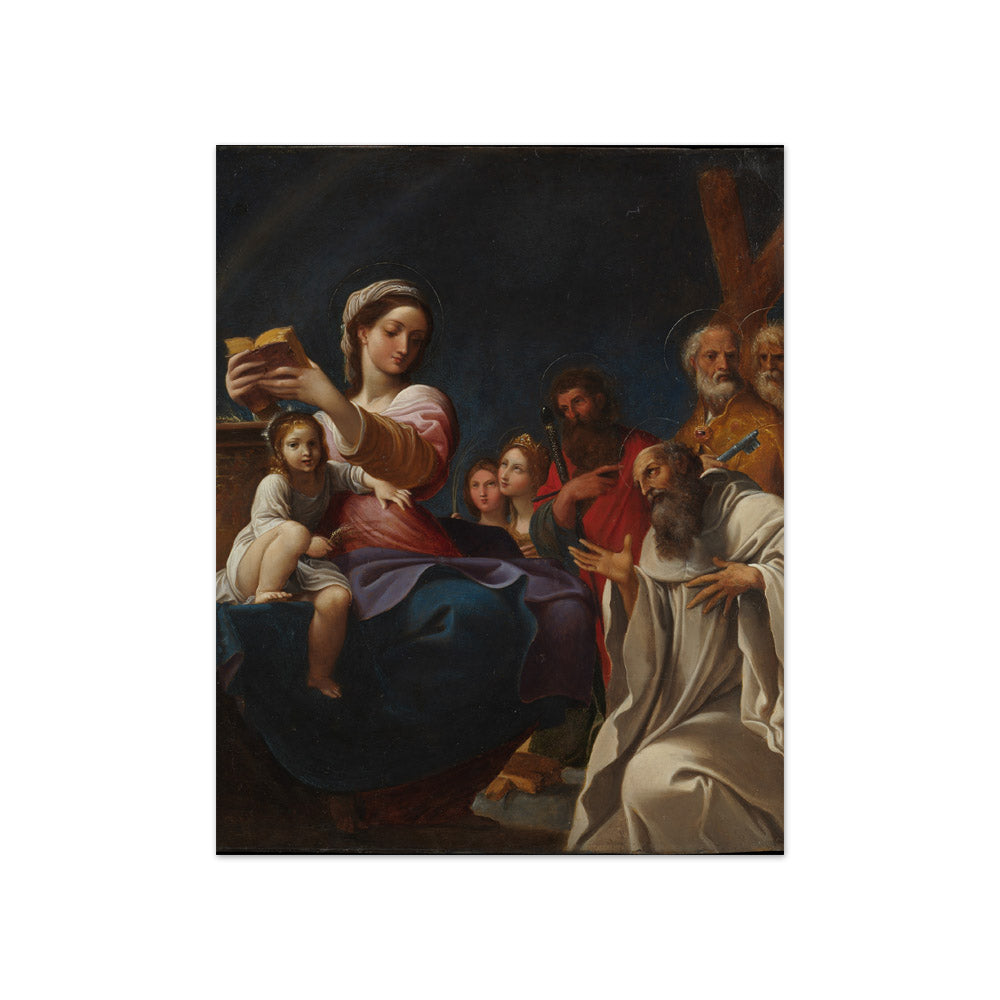 Ludovico Carracci - Madonna and Child with Saints - Compact / Full Bleed / No Frame